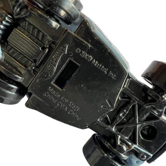 Hot Wheels 2003 Silver Race Car with Spoiler and Number 1 Graphics - Picture 6 of 7